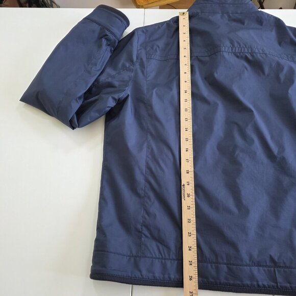 Brooks Brothers Bomber Jacket Mens L Navy LS Pockes Zip Mockneck Lined Preppy - Picture 7 of 16
